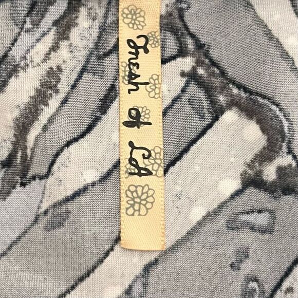 Fresh Of La Short Sleeve Blouse Sz L - Picture 3 of 4